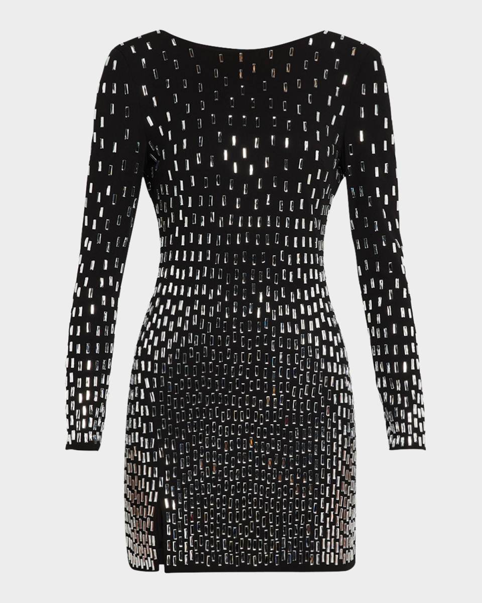 Nathalia Crystal Bodycon Mini Dress